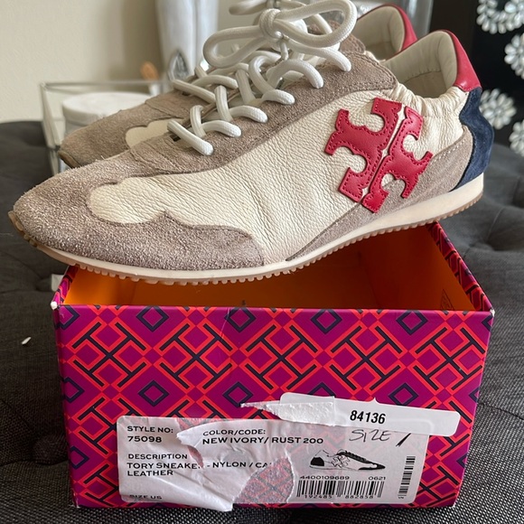 Tory Burch Shoes - Tory Sneaker- Calf Skin/Leather